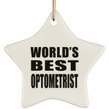 World's Best Optometrist - Star Ornament