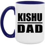 Kishu Dad - 15oz Accent Mug Purple
