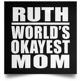 Ruth World's Okayest Mom - Poster Square