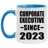 Corporate Executive Since 2023 - 11oz Accent Mug Blue