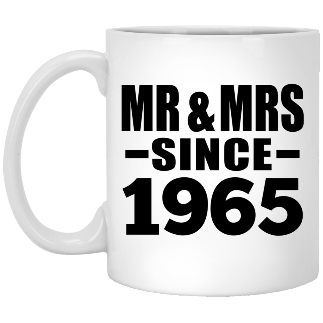 59th Anniversary Mr & Mrs Since 1965 - 11 Oz Coffee Mug