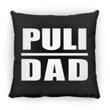 Puli Dad - Throw Pillow Black