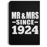 100th Anniversary Mr & Mrs Since 1924 - Canvas Portrait