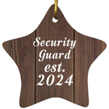 Security Guard Established Est. 2024 - Star Ornament D