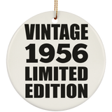 68th Birthday Vintage 1956 Limited Edition - Circle Ornament