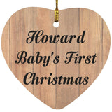 Howard Baby's First Christmas - Heart Ornament C