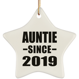 Auntie Since 2019 - Star Ornament