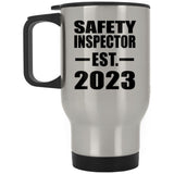 Safety Inspector Established EST. 2023 - Silver Travel Mug