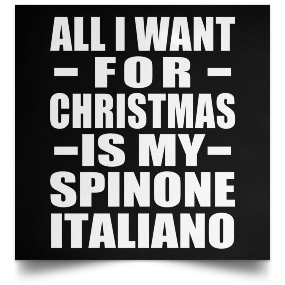 All I Want For Christmas Is My Spinone Italiano - Poster Square