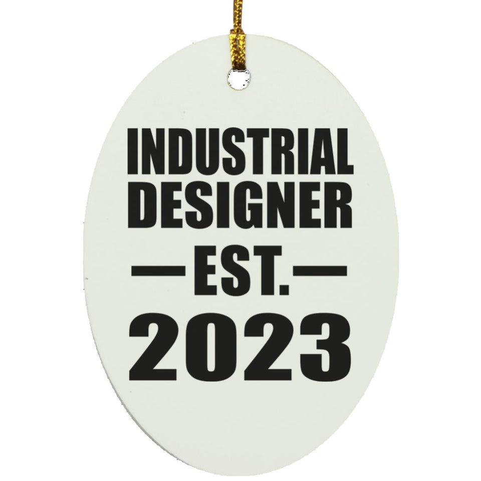 Industrial Designer Established EST. 2023 - Oval Ornament