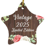 Birthday Vintage 2025 Limited Edition - Star Ornament A
