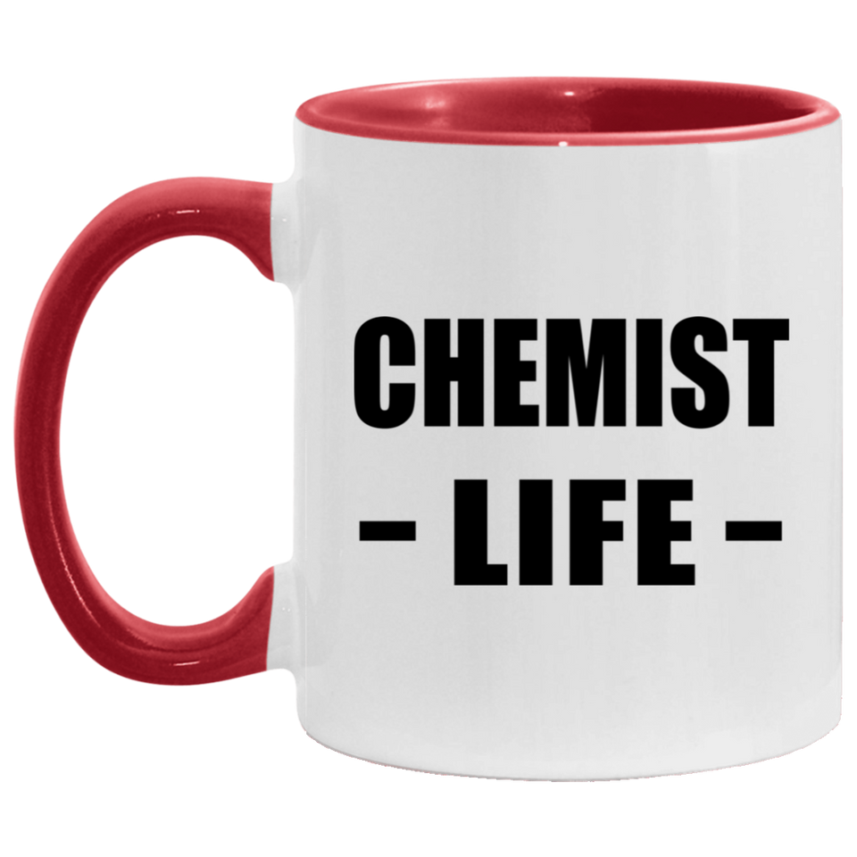 Chemist Life - 11oz Accent Mug Red