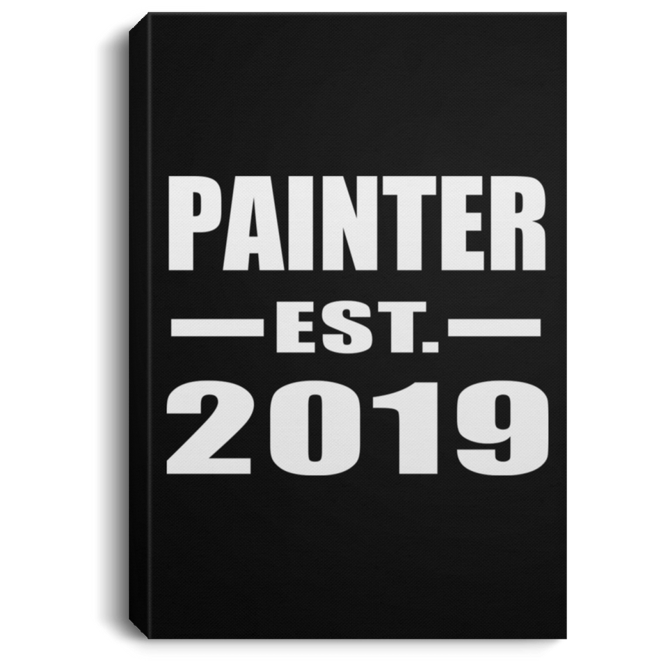 Painter Established EST. 2019 - Canvas Portrait