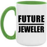 Future Jeweler - 15oz Accent Mug Green