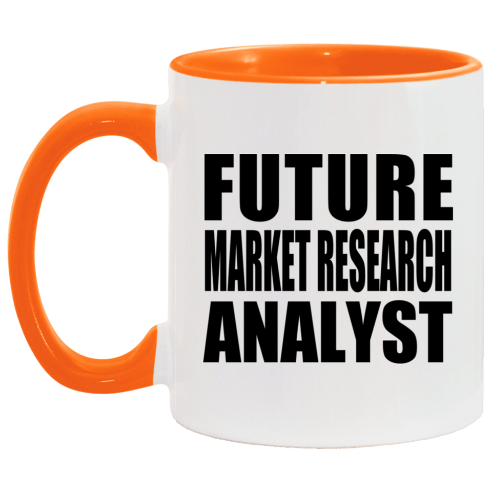 Future Market Research Analyst - 11oz Accent Mug Orange
