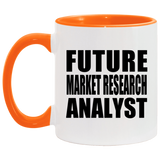 Future Market Research Analyst - 11oz Accent Mug Orange