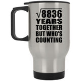 94th Anniversary Square Root of 8836 Years Who's Counting - Silver Travel Mug