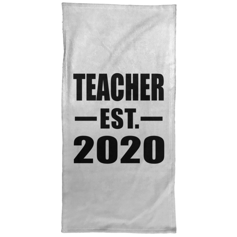 Teacher Established EST. 2020 - Hand Towel