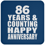 Happy 86th Anniversary 86 Years & Counting - Drink Coaster