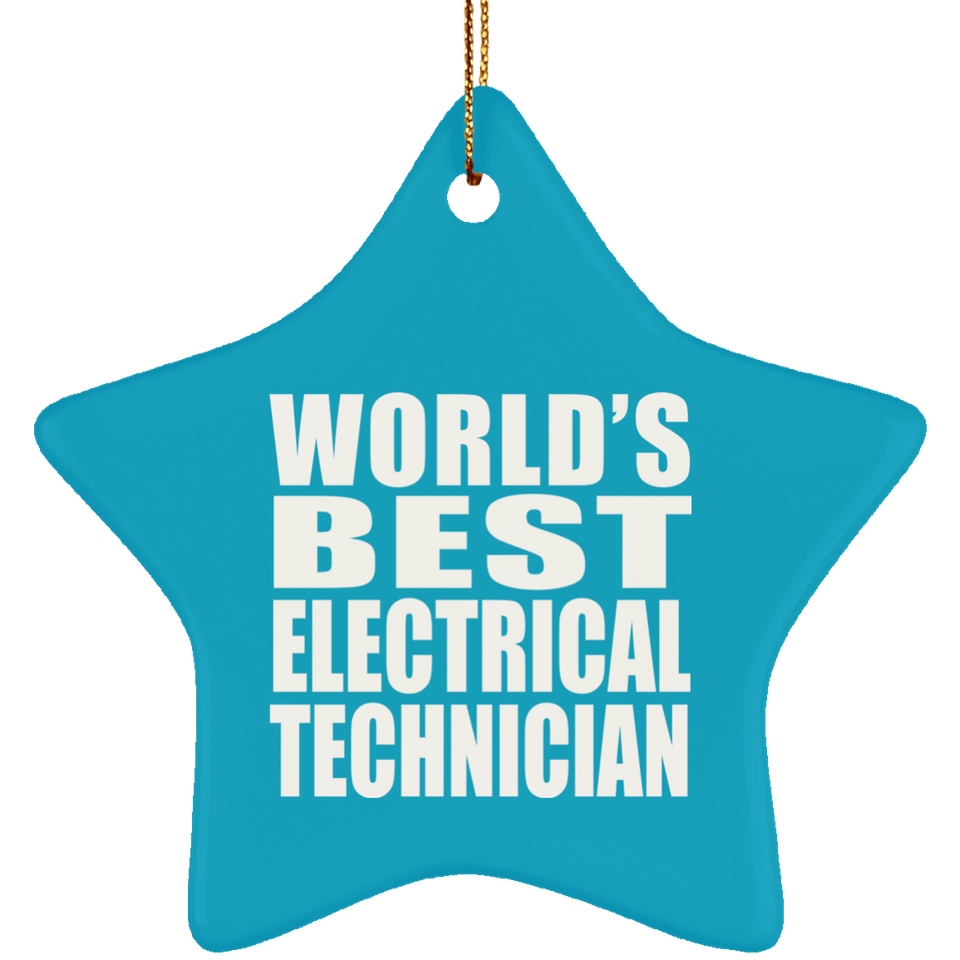 World's Best Electrical Technician - Star Ornament