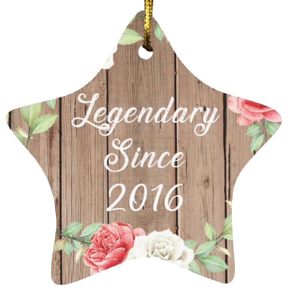 8th Birthday Legendary Since 2016 - Star Ornament B