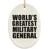 World's Greatest Military General - Oval Ornament
