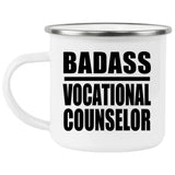 Badass Vocational Counselor - 12oz Camping Mug