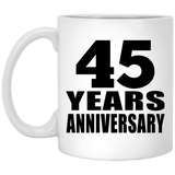 45th Anniversary 45 Years - 11 Oz Coffee Mug