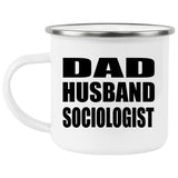 Dad Husband Sociologist - 12oz Camping Mug