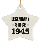 79th Birthday Legendary Since 1945 - Star Ornament