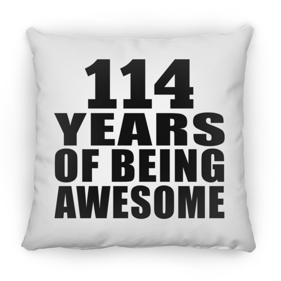 114th Birthday 114 Years Of Being Awesome - Throw Pillow