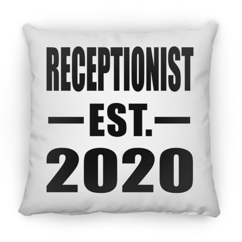 Receptionist Established EST. 2020 - Throw Pillow