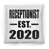 Receptionist Established EST. 2020 - Throw Pillow