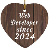 Web Developer Since 2024 - Heart Ornament D
