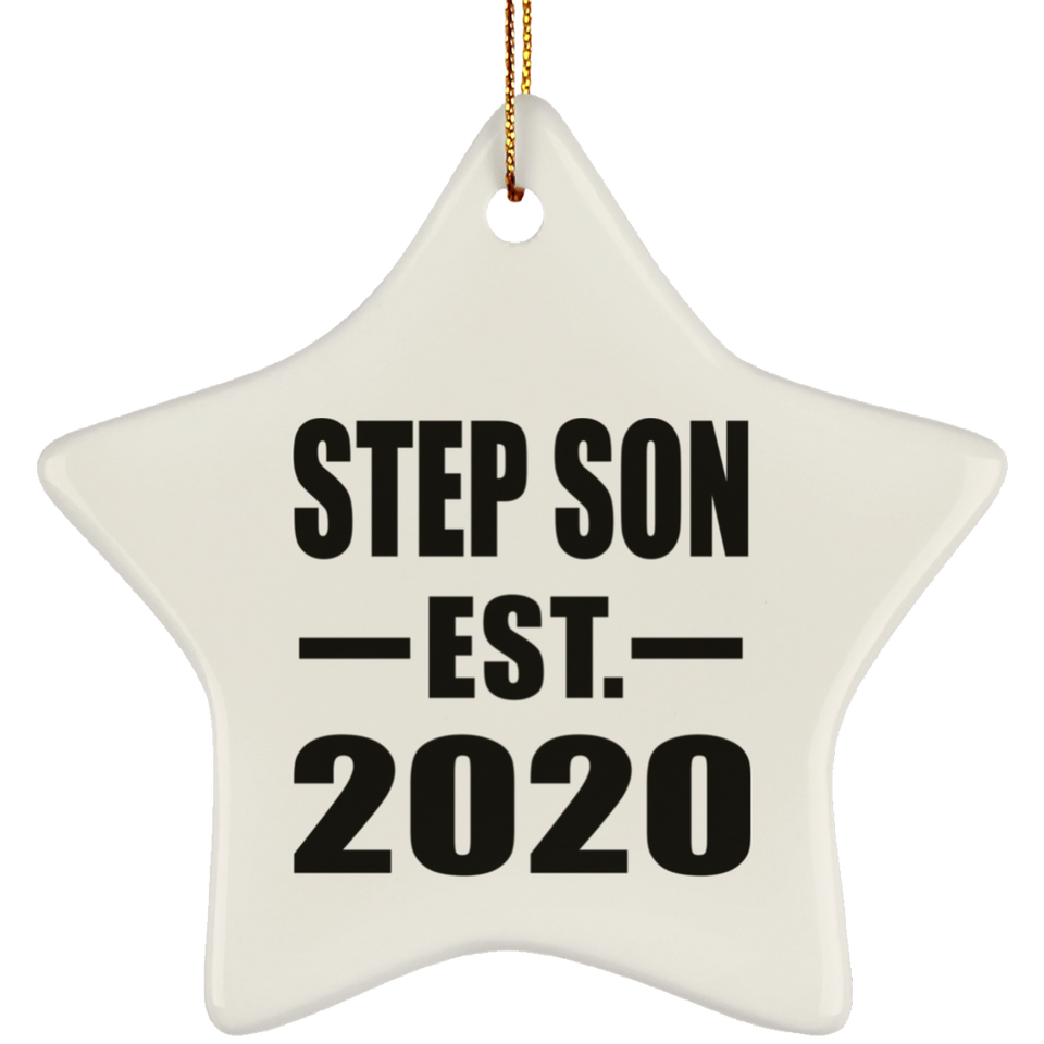 Step Son Established EST. 2020 - Star Ornament