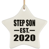 Step Son Established EST. 2020 - Star Ornament