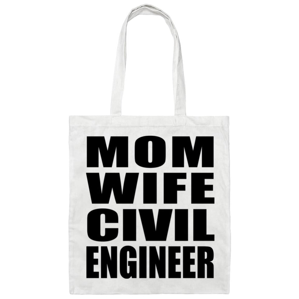 Mom Wife Civil Engineer - Tote Bag White