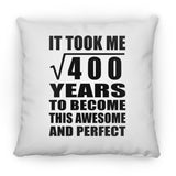 20th Birthday Took Square Root of 400 Years To Awesome - Throw Pillow