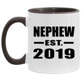 Nephew Established EST. 2019 - 11oz Accent Mug Black