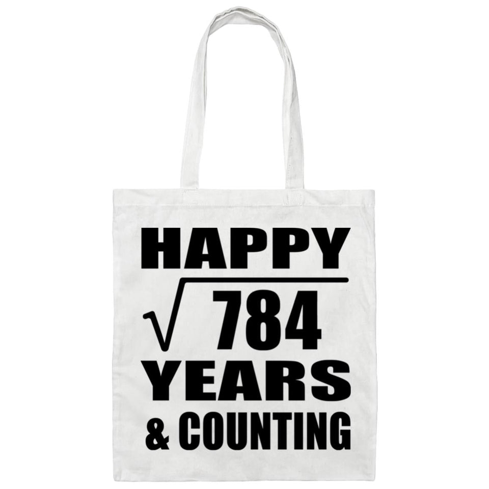 Happy 28th Anniversary Square Root of 784 Years & Counting - Tote Bag White