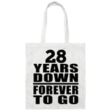 28th Anniversary 28 Years Down Forever to Go - Tote Bag White