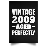15th Birthday Vintage 2009 Aged Perfectly - Poster Portrait