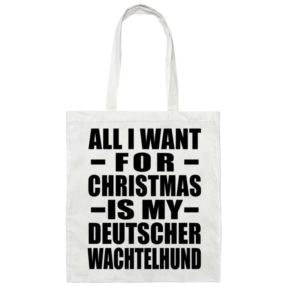 All I Want For Christmas Is My Deutscher Wachtelhund - Tote Bag White
