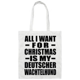 All I Want For Christmas Is My Deutscher Wachtelhund - Tote Bag White