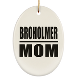 Broholmer Mom - Oval Ornament