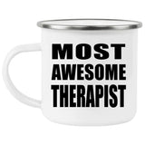 Most Awesome Therapist - 12oz Camping Mug