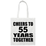 55th Anniversary Cheers To 55 Years Together - Tote Bag White