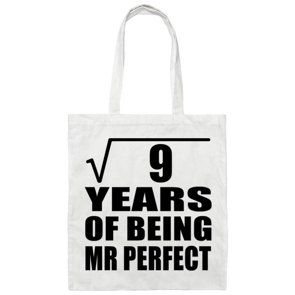 3rd Anniversary Square Root of 9 Years of Mr Perfect - Tote Bag White