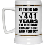 21st Birthday Took Square Root of 441 Years To Awesome - Beer Stein