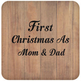 First Christmas As Mom & Dad - Drink Coaster C